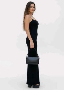 Newme Black Maxi Slip Dress