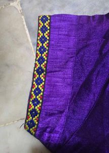 Vibrant Purple Silk Blouse