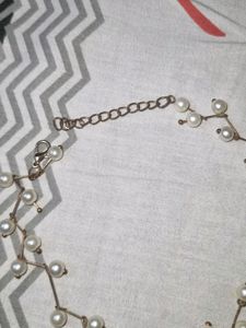 White Pearl Choker Necklace
