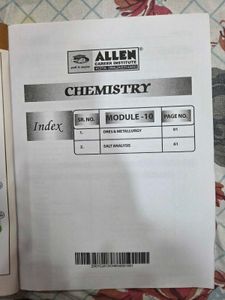 Allen Chemistry Books (JEE Main + Advanced)