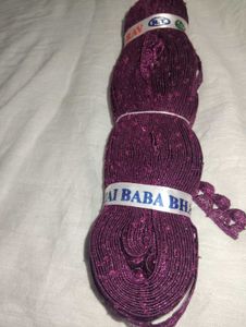 Sparkling Purple Lace Trim