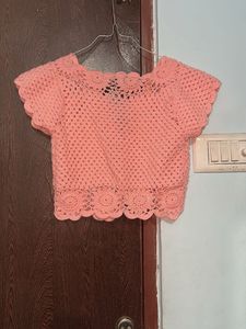 Charming Crochet Crop sweater