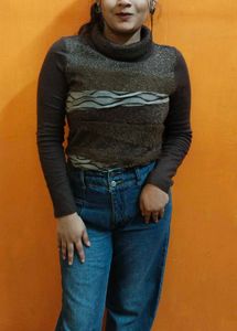 High Neck Fashion Top