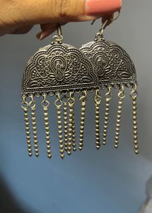 Bohemian Peacock Jhumka Earrings