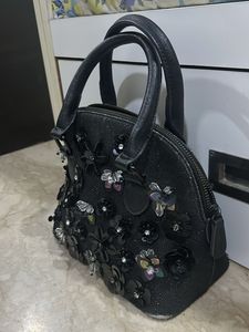 Sparkly Black Embellished Handbag