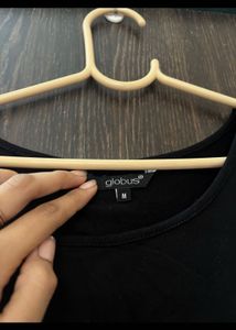 Black Flared Sleeve Top