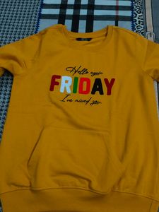 Mustard Colour Sweat Shirt