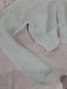 Cropped Knit Sweater