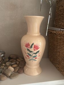 Vintage Floral Ceramic Vase