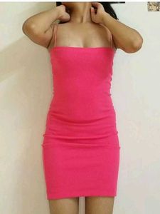 Hot Pink Bodycon Cami Dress