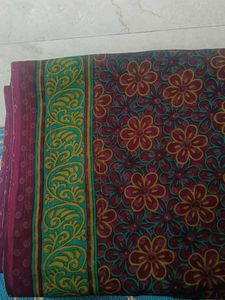 Beautiful Floral Print Saree