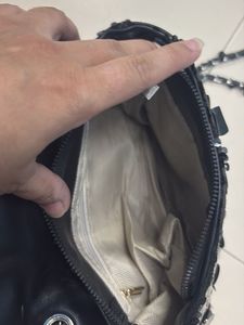 Sparkly Black Sequin Clutch Bag