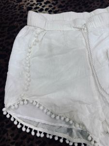 Cute White Smocked Tube Top &amp; Shorts Set