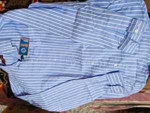 Men's Striped Blue Shirt