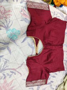Vibrant Red Ethnic Blouse pack of 4