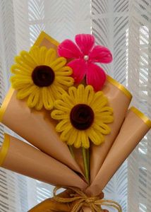 Handmade Pipe Cleaner Flower Bouquet