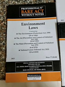 Set of 10 Bare Acts without Notes — AIBE Exam