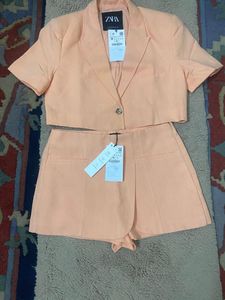 Zara Peach Co-ord Set - New