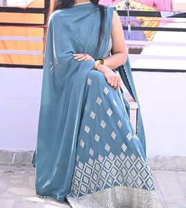 Beautiful Teal Kurta Set with Dupatta