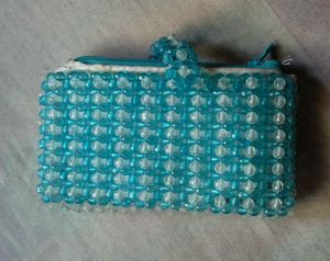 6"/3" Small Handmade Blue Moti Stiches.