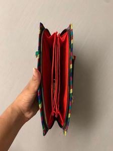 Embroidered Clutch Purse