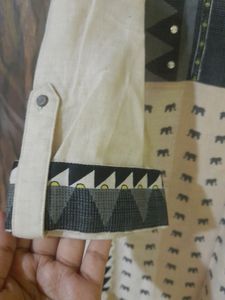Black And White Multicolor Kurti