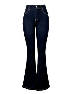 Y2K Flared Dark Wash Denim Jeans