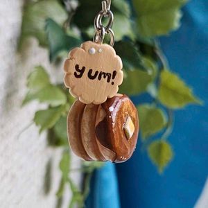 Chocolate Pancake 🥞 Bag Charm Keychain