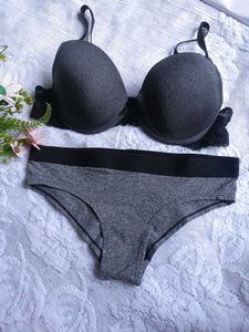 Gray Bra &amp; Panty Set