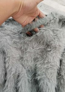Cozy Faux Fur Cropped Sweater