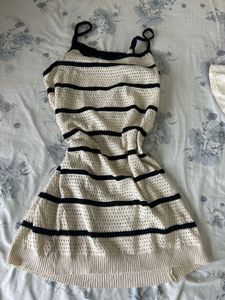 Striped Knit Mini Dress