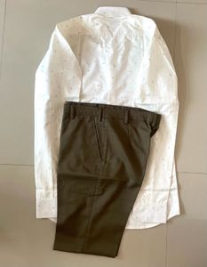 Men's Classic Casual Shirt And Pant set