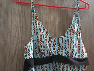 Printed Slim Fit Spaghetti Top