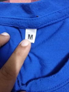 Blue "Overthinking" Graphic T-Shirt