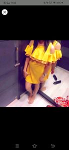 Mustard yellow dress