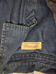 Blue Denim Sleeveless Top