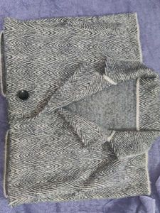 Chic Herringbone Patterned Coat