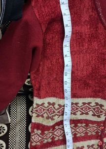 Women Wool Sweater With Button