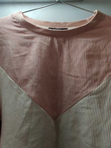 Color Block Corduroy Top