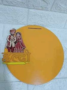 Beautiful MDF Wooden Haldi/Mehndi/Wedding Platter,