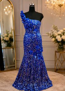 Stunning Royal Blue Sequin Gown