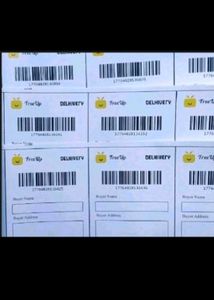 FreeUp Delhivery Shipping Labels