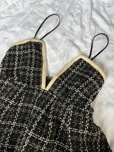 Chic Tweed Peplum Top
