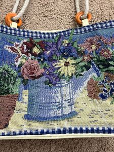 Vintage Floral Tapestry Shoulder Bag