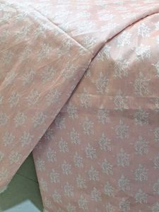 Pink Floral Print dress material