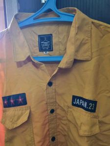 Men's Mustard Yellow Casual Shirt