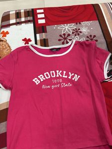 Pink Brooklyn Graphic T-Shirt