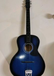 Blue Acoustic Guitar