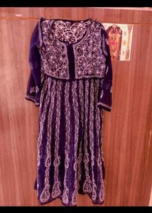 Embroidered Chiffon Dress
