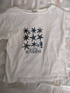 Off-Shoulder Starfish Graphic Tee